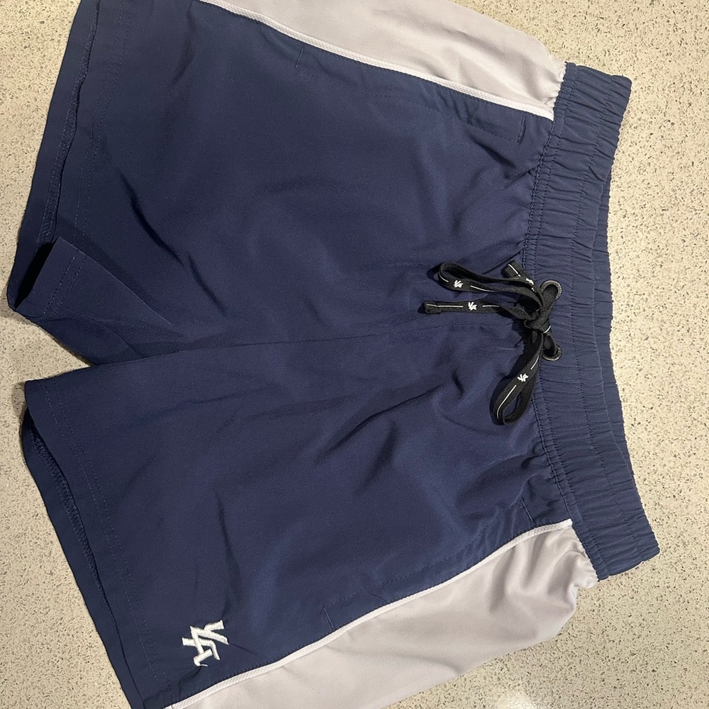 YoungLA Navy and Gray Athletic Shorts